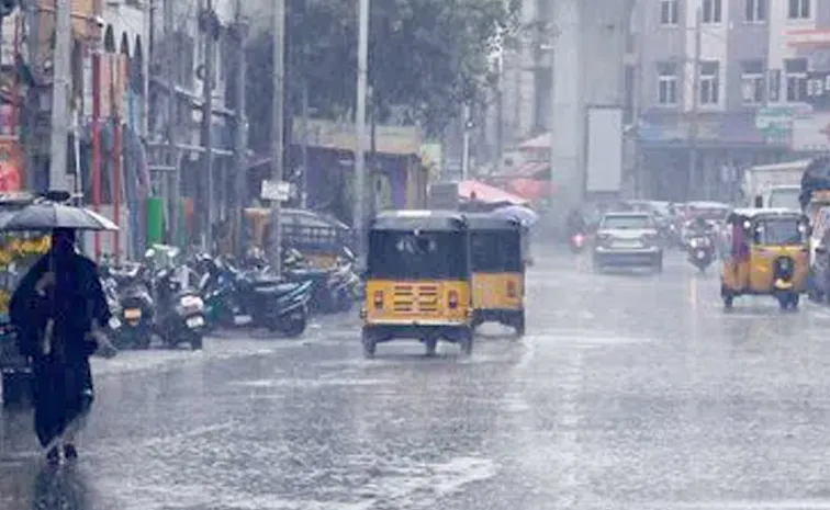 Rain In Many Places In Hyderabad