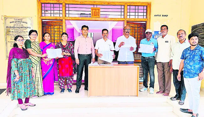  Officials releasing the final voter list at the Zilla Parishad office