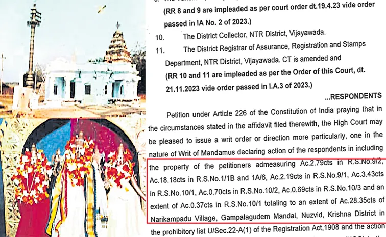 Chandrababu TDP Coalition govt Scam in Temple Lands
