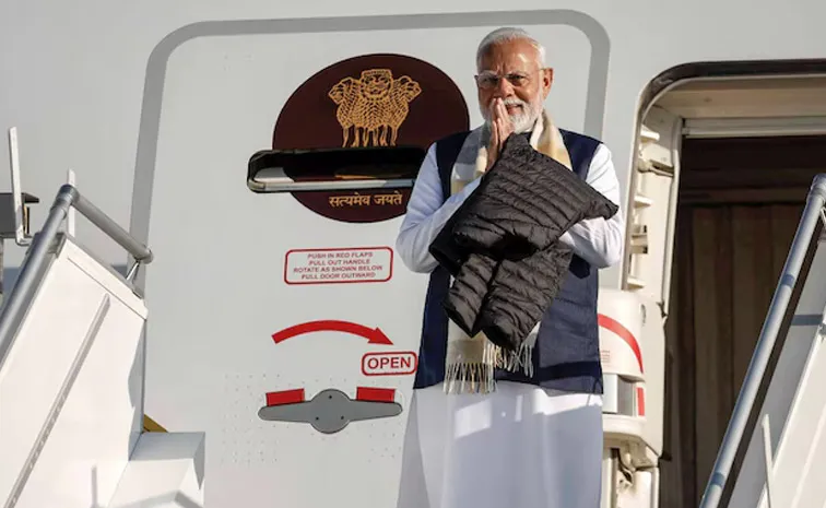 Prime Minister Modi Arrives In Manipur