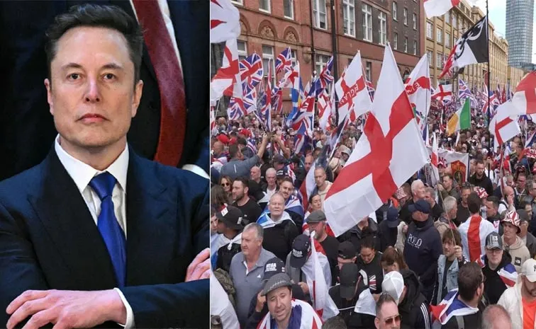 Elon Musk fightback call at London anti-immigration rally