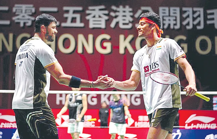 Satwiksairaj and Chirag Shetty in Hong Kong Open finals