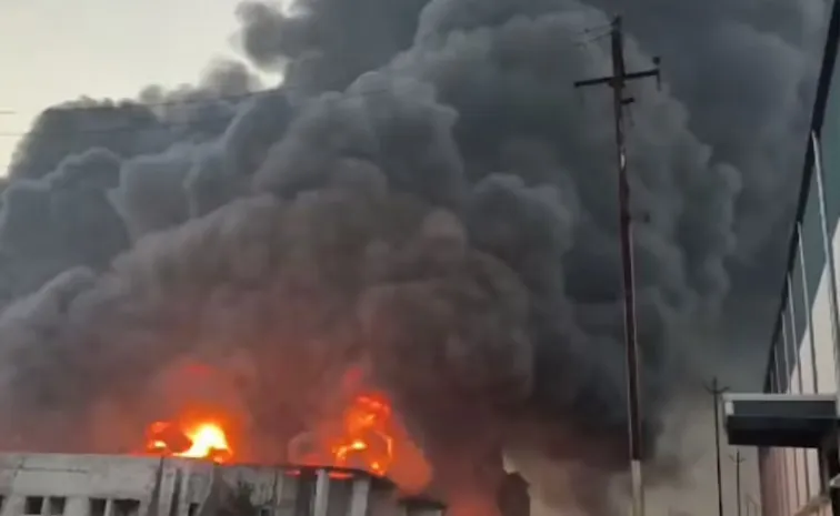 Major Fire at Factory in Gujarat's Bharuch