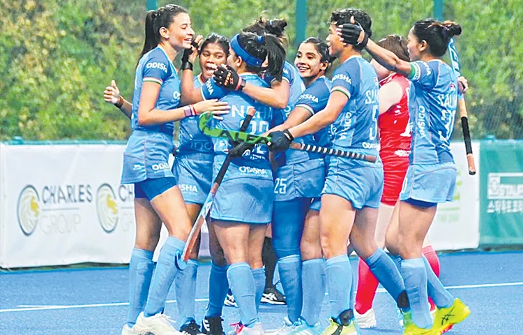 India in the final of the Asia Cup womens hockey