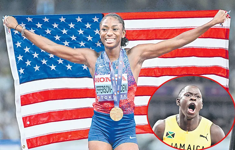 World champions in the 100 meters at the World Athletics Championships