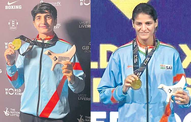 Two gold medals for Indian women boxers