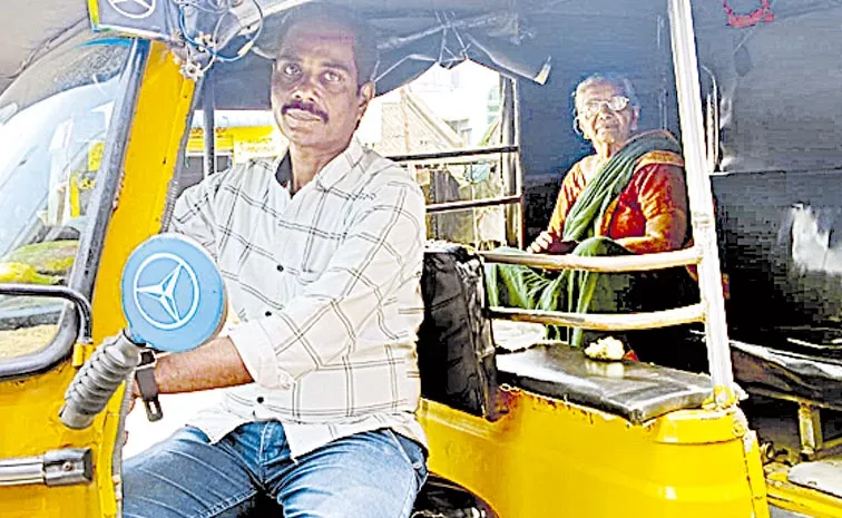 Andhra auto runs not on fuel or gas but on mother presence