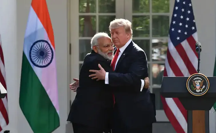 Trumps Birthday wish to pm Modi