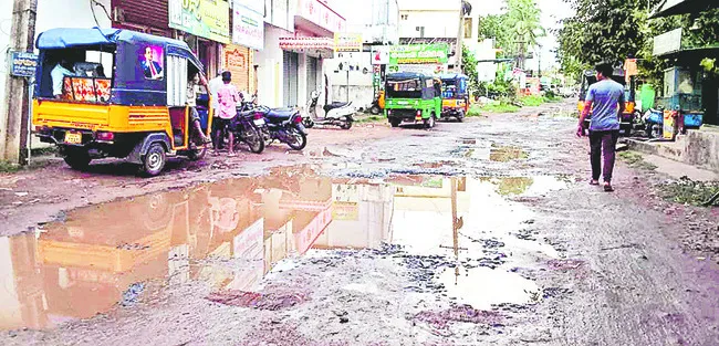 Road conditions at Jagannathapuram