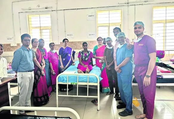 గర్భిణికి అరుదైన శస్త్రచికిత్స