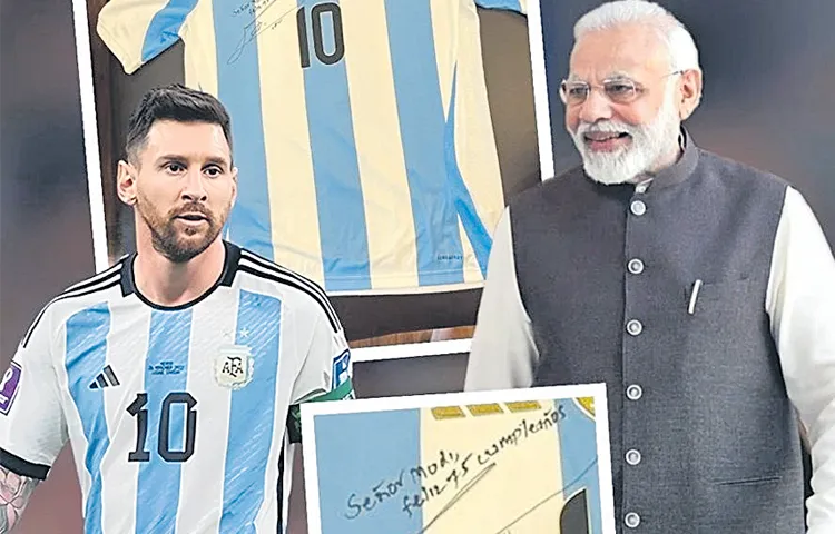 Lionel Messi gave a special gift to PM Modi