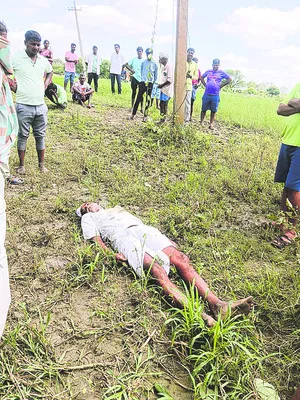 విద్యుత్‌ షాక్‌తో రైతు మృతి 