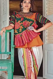 Vibrant colorful fashion wear for Navratri and Dandiya
