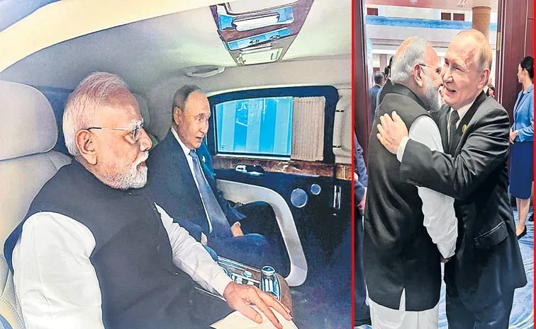 PM Narendra Modi and Vladimir Putin meet in China at SCO meeting
