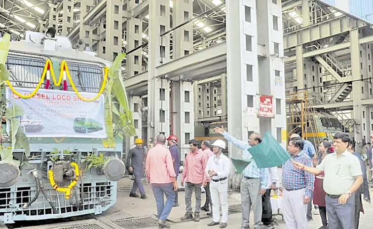 Indian Railways flagged off the region first locomotive equipped with Kavach