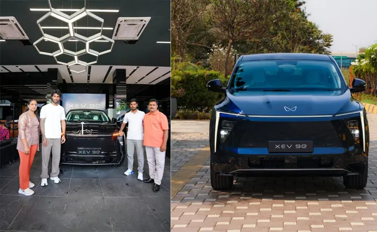 Indian cricketer Tilak Varma gifting his father Mahindra XEV 9E