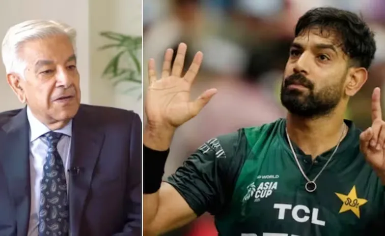 Pakistan Defence Minister backs Haris Rauf controversial gesture