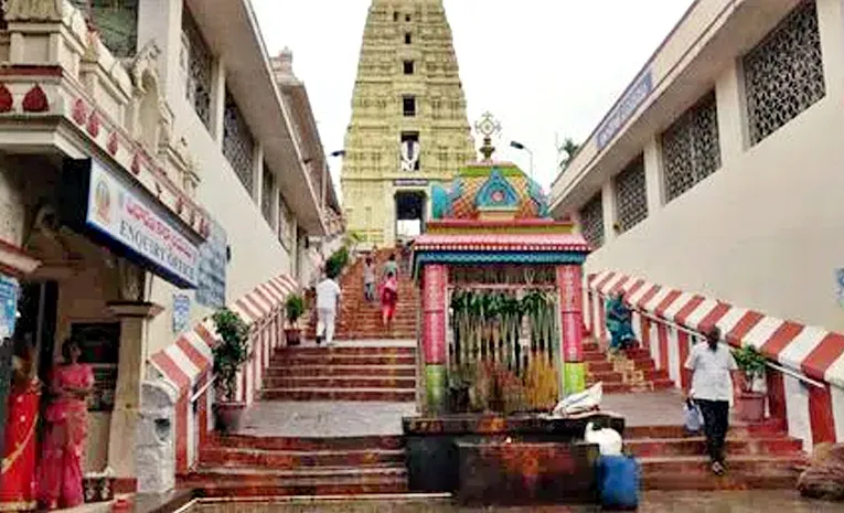 Indecent behavior towards a female devotee
