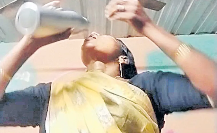 Harassment of TDP leaders to Dalit woman 