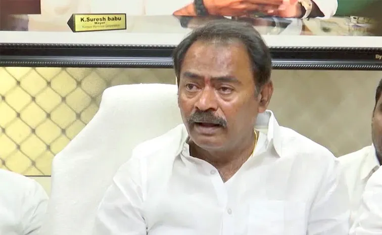 Mayor Suresh Babu Satirical Comments On MLA Madhavi And TDP