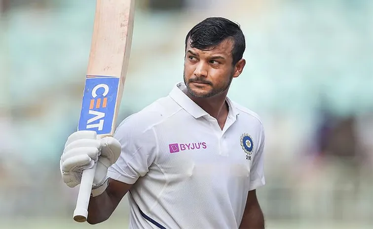 MAIDEN HUNDRED FOR MAYANK AGARWAL IN COUNTY CRICKET