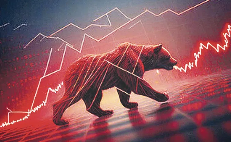  Stock markets fall for 5th day: Sensex dives 556 points and Nifty settles below 25000