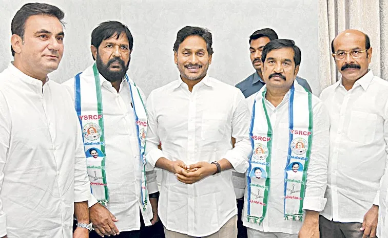 BJP and TDP leaders join YSRCP in presence of YS Jagan