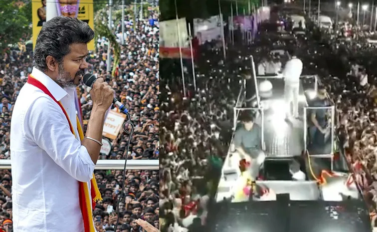 Tamil Nadu: Stampede at TVK chief Vijay rally