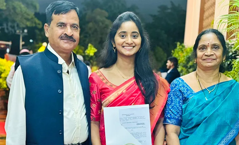 Mand Apurva being appointed as Deputy Collector