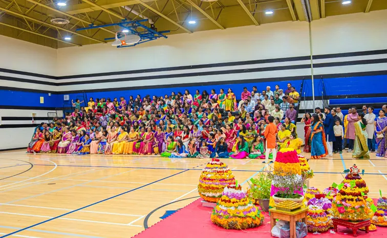 Telangana Bathukamma festival celebration in Canada