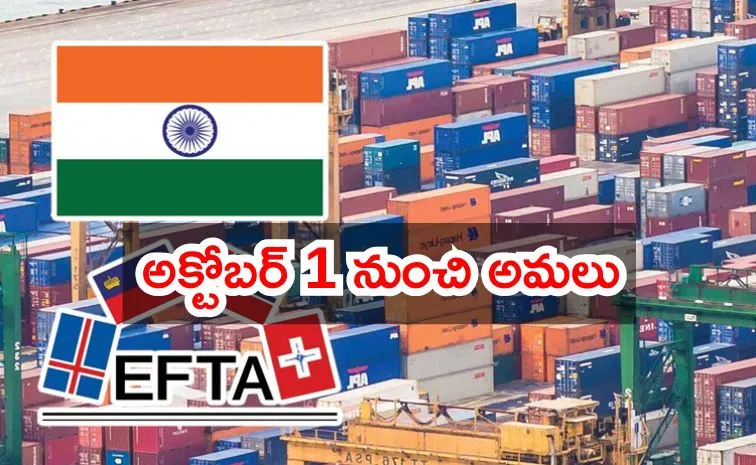 India begin phased reduction of import tariffs on products EFTA