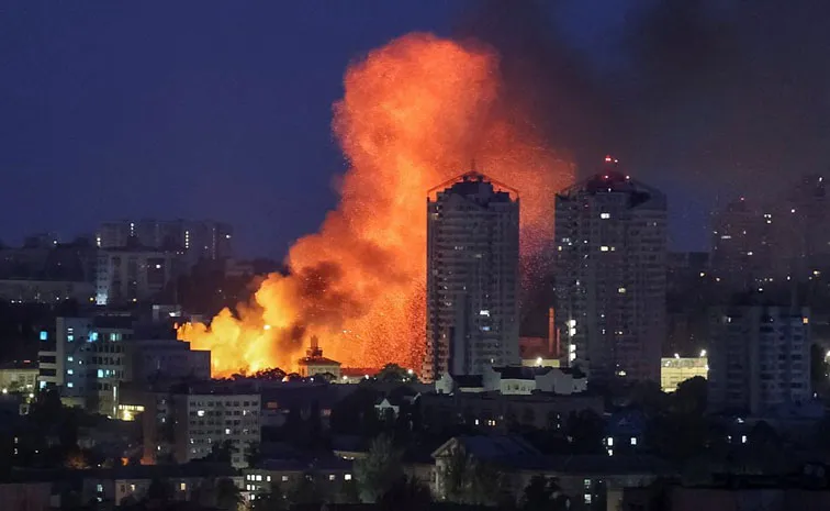 Four dead as massive Russian attack on Kyiv hits apartments and hospitals