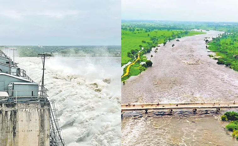 Flooding in Krishna and Godavari rivers increased
