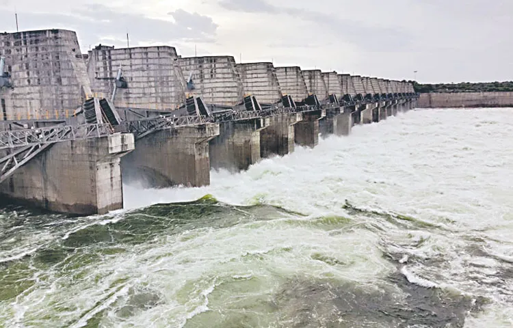 Flood levels have decreased for the Nagarjunasagar project