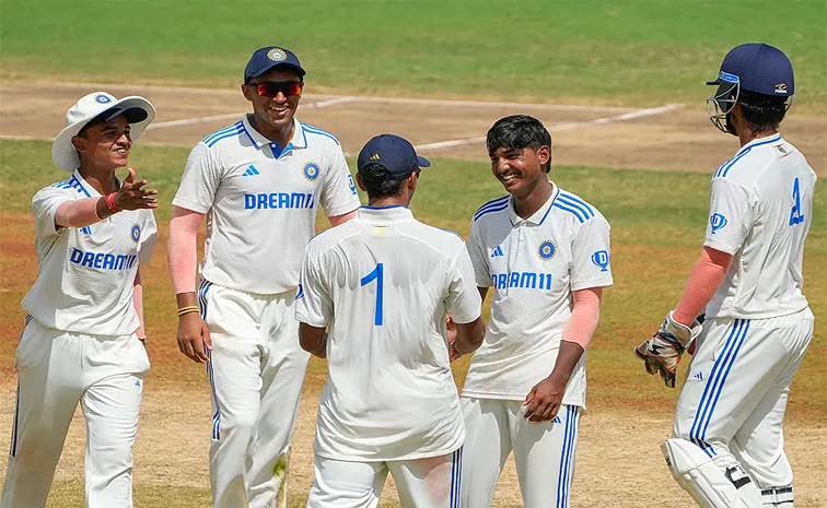 India U19 Team Restricts Australia U19 Team For Just 243 Runs In First Innings of First Test
