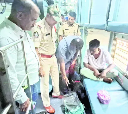 రైలులో ముమ్మర తనిఖీలు