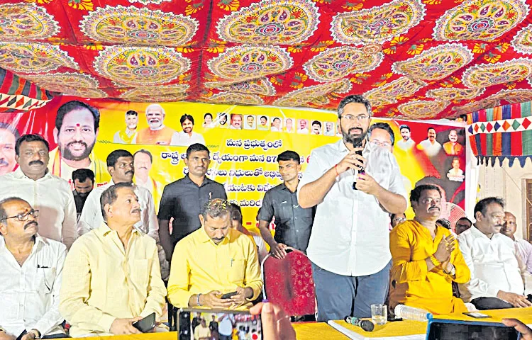 TDP MP Sribharat makes harsh comments on Visakhapatnam steel workers leaders