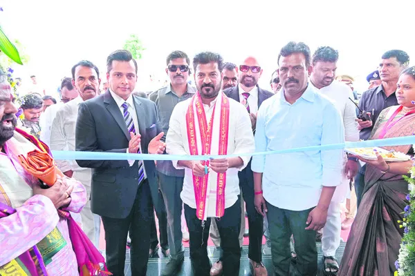 CM Revanth Reddy inaugurates the second unit of SGD Technologies Company.. Minister Jupally MLA Madhusudhan Reddy in the Pic