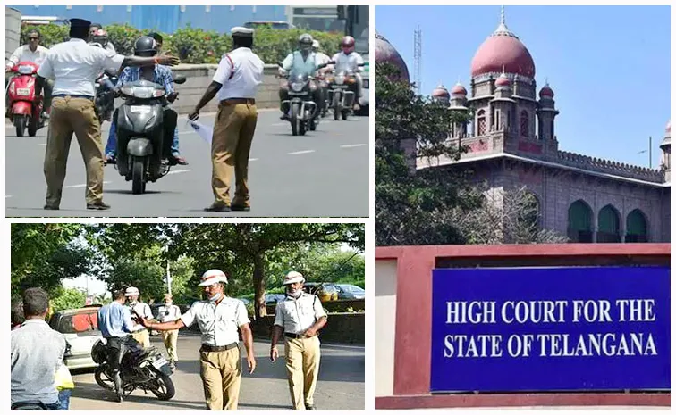 Traffic Challans Petition In Telangana High Court