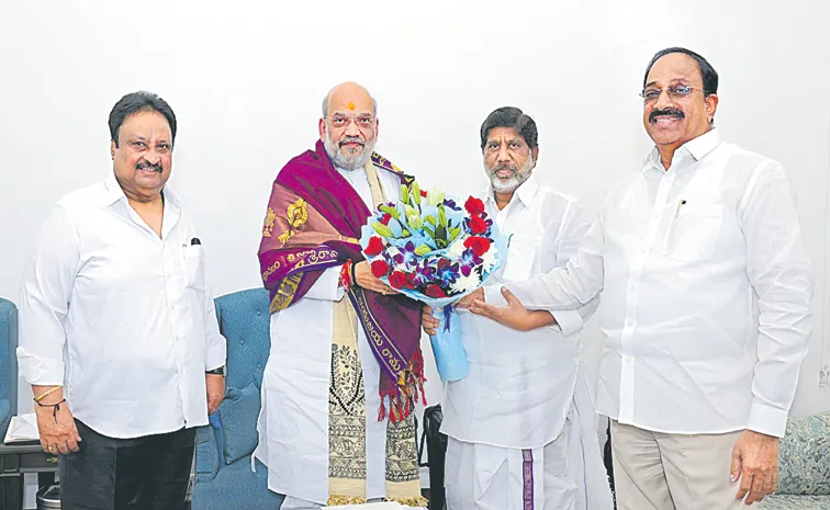 Bhatti Vikramarka, Tummala Nageswara Rao Met Amit Shah