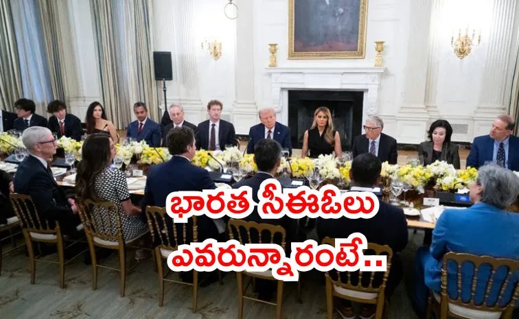Donald Trump Hosts Star Studded Tech CEO Dinner at White House