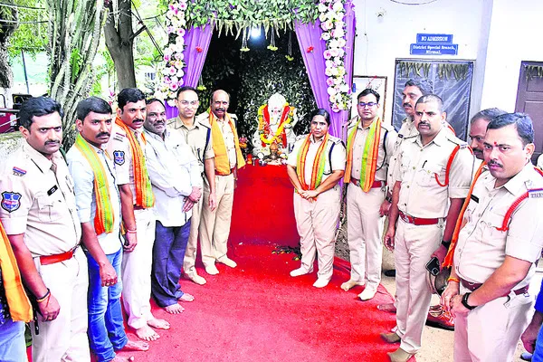 ఎస్పీ కార్యాలయంలో వినాయక నిమజ్జనం