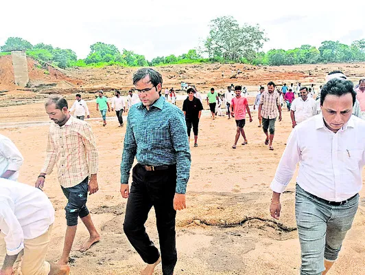 ముత్యాల చెరువు పరిశీలన