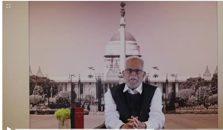 Justice Sudarshan Reddy Video Message For Vicepresidentianl Election