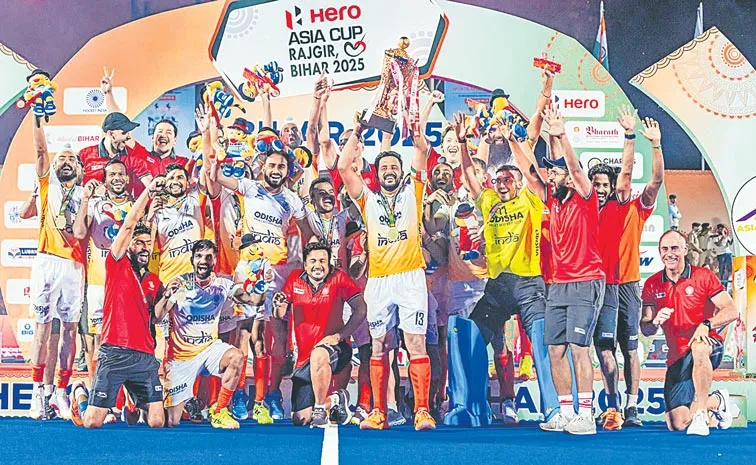 Indian mens hockey team were crowned Asia Cup 2025