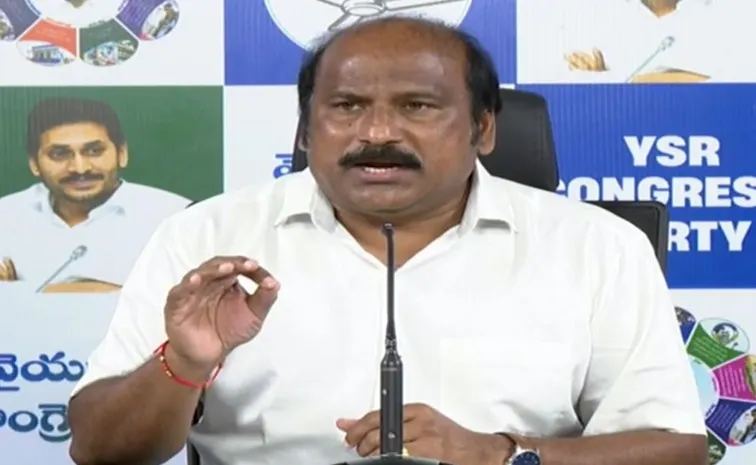 YSRCP LeaderTJR Sudhakar Babu Slams Chandrababu Sarkar
