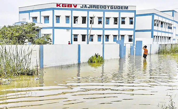 Various Kasturba Gandhi Girls School in Telangana are facing flood woes