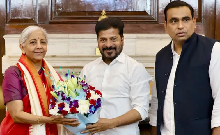 CM Revanth Reddy Meets Union Minister Nirmala Sitharaman