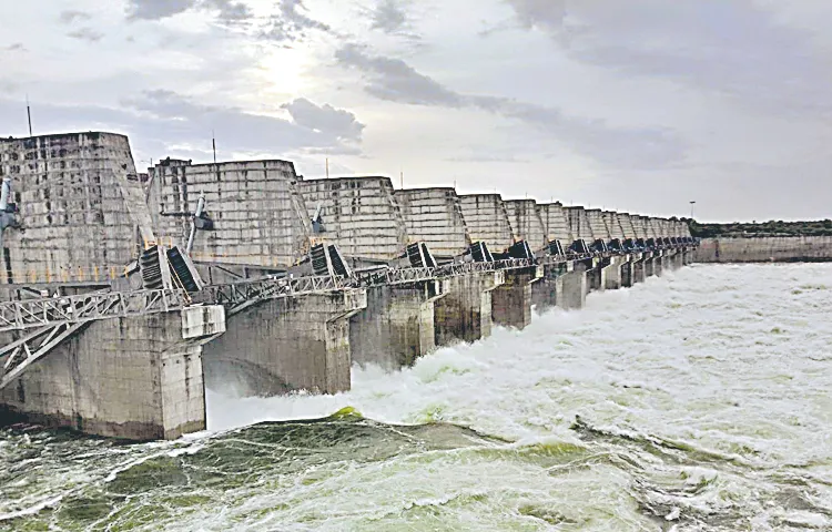 Water released from 14 crest gates of Sagar