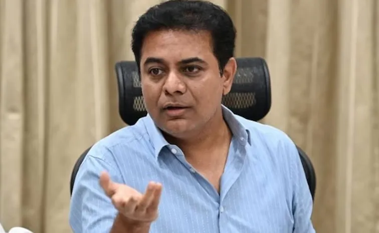BRS KTR Satirical Comments On Congress Govt